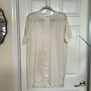 Ayr silk sheer dress with slip